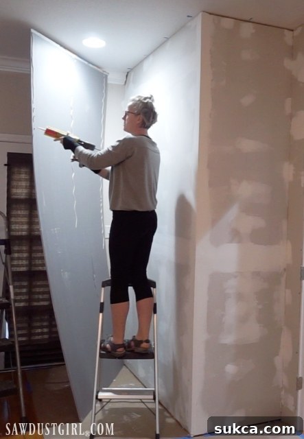 Applying adhesive for PURPLE SoundBreak XP RetroFit Installing RetroFit PURPLE SoundBreak XP