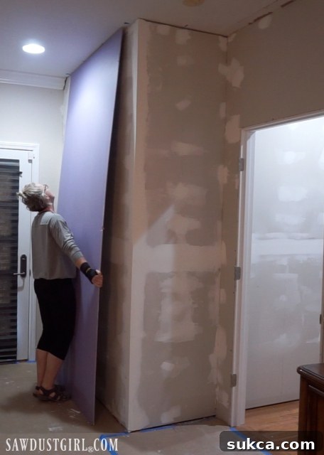Mounting SoundBreak XP RetroFit drywall Positioning PURPLE SoundBreak XP RetroFit panels