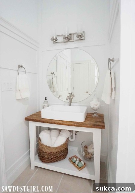 Beautiful Live Edge Wood Vanity Countertop Detail