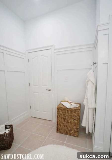 Stylish Board and Batten Wainscoting in Bathroom