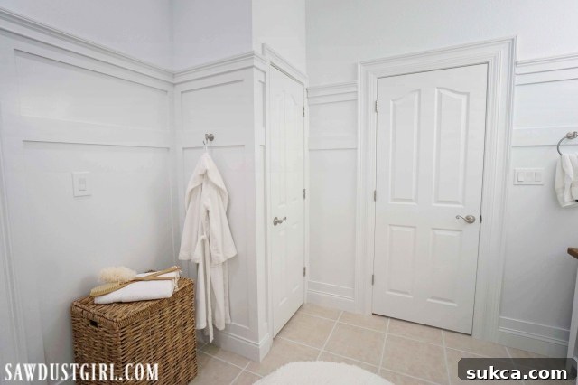 Elegant Bathroom Board and Batten and Grout