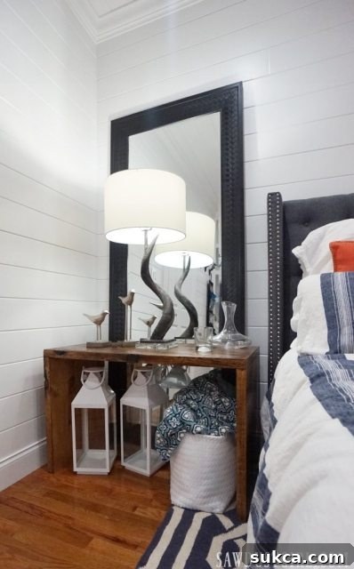 DIY Nightstands handcrafted for the guest bedroom.