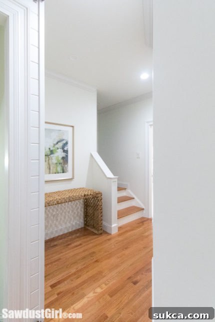 Hallway view towards the loft stairway and master bedroom