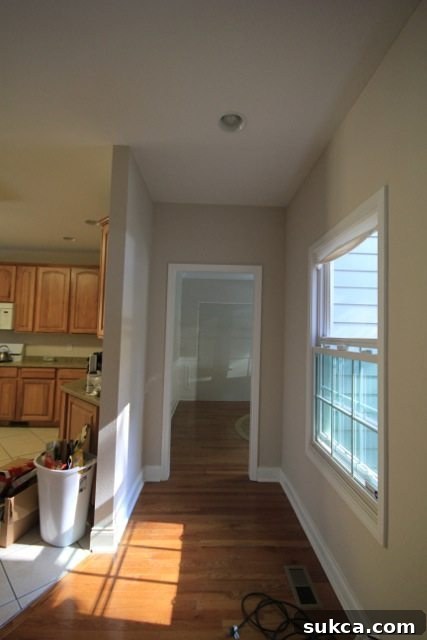 Kitchen Entry - before it was an entry with original window