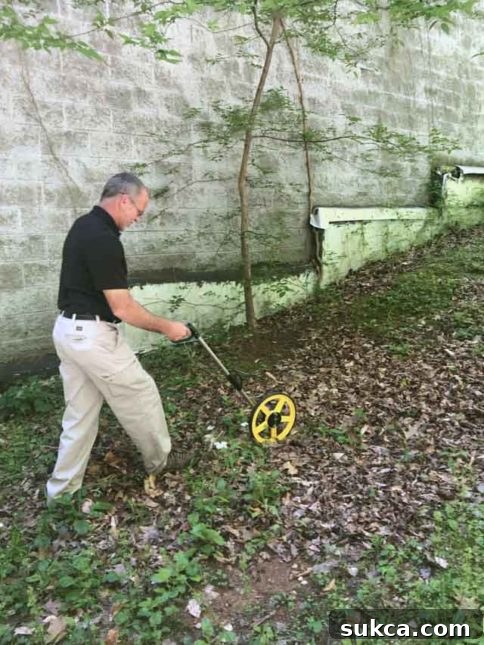 Measuring precise distance between Sentricon termite bait stations