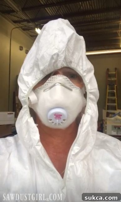 Owner wearing coveralls, enjoying a drink after a long day of work, contemplating germs