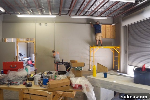 Increased Workshop Space Wall removal and increased workshop space