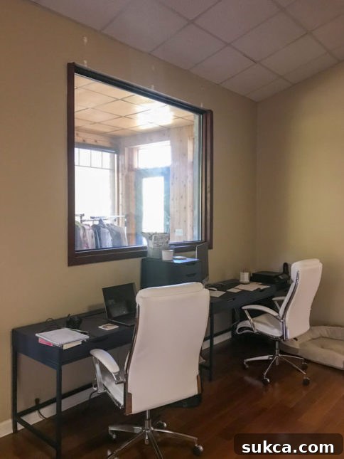 Makeshift Office Setup Transformed corner of a room, now a makeshift office space