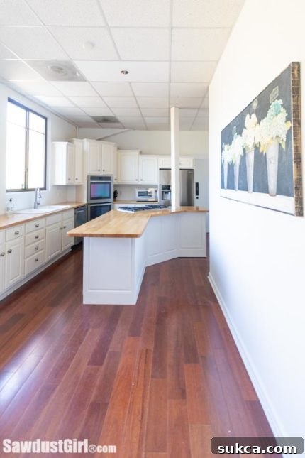 Kitchen Everything But Ceiling Painted The completely refreshed kitchen, with everything but the ceiling now beautifully painted, showcasing its new bright and cohesive look.