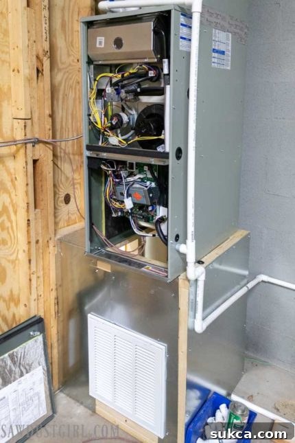 Second air return integrated into an existing workshop cabinet