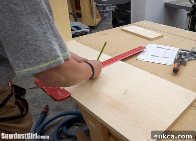 Building the cabinet frame for Systainer storage.