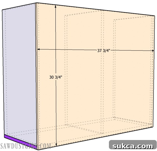 Preview of Systainer storage cabinet plans sheet 4, focusing on back construction.