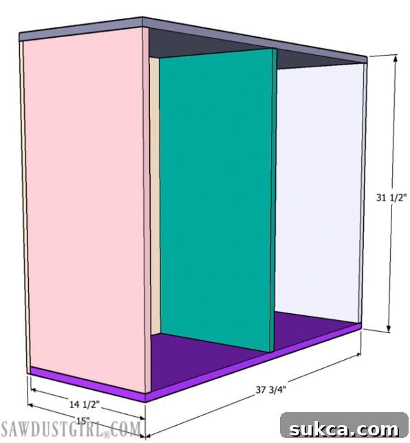Preview of Systainer storage cabinet plans sheet 6.