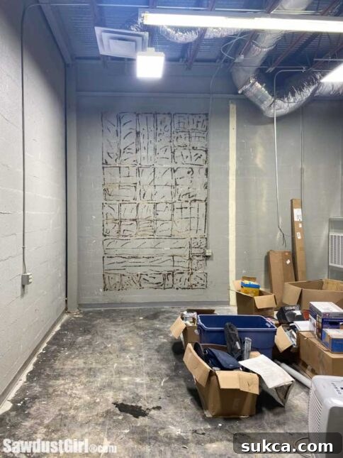 Framing for the new door in the back room.