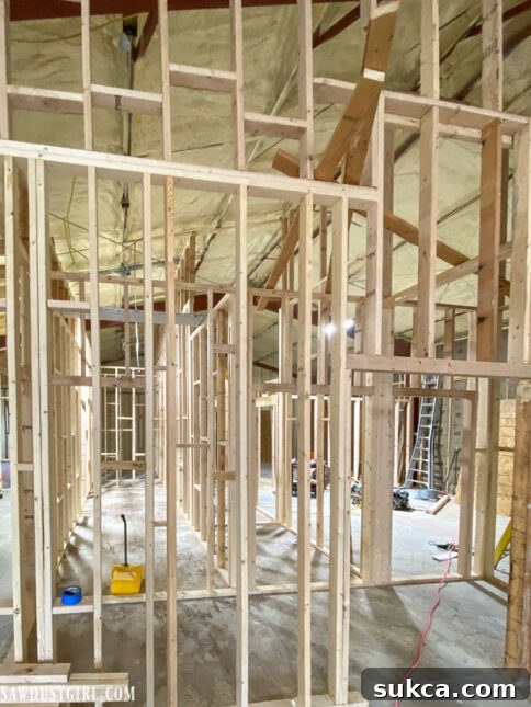 Project Pause due to Health Interior view of The Lodge, highlighting ongoing construction during a pause