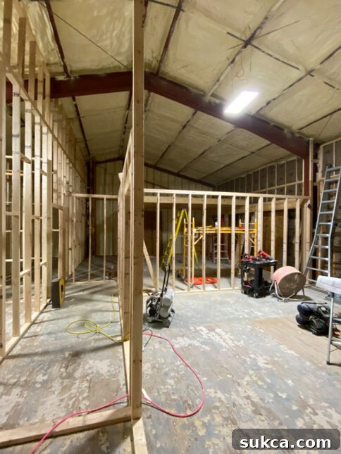 Detailed Loft Framing Carpenter working on framing details for the loft, ensuring structural integrity