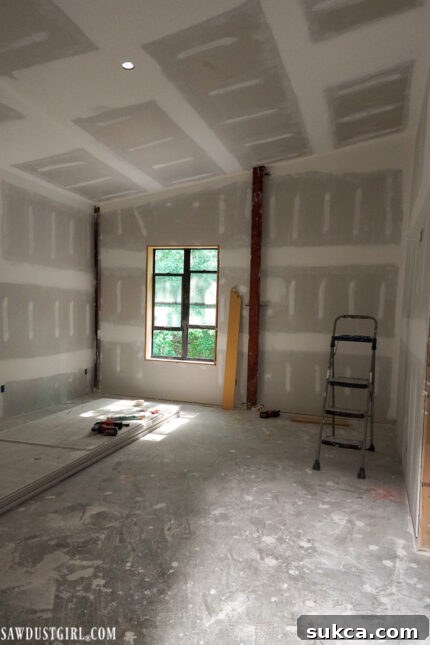 Lodge Drywall Installation Update 5 14 Newly drywalled interior living space