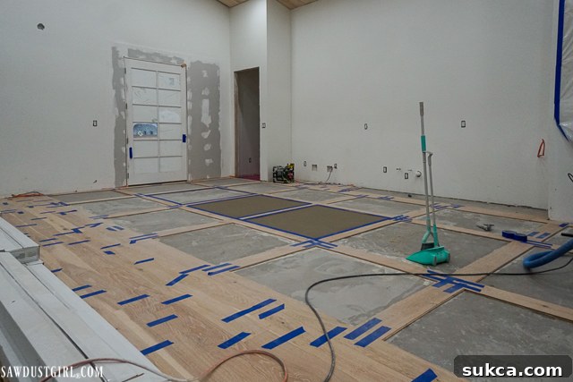 Experimental grid floor in progress