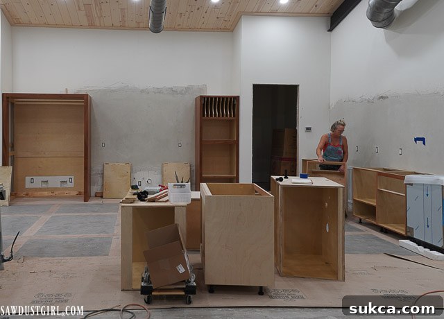 Overview of the coffee bar space