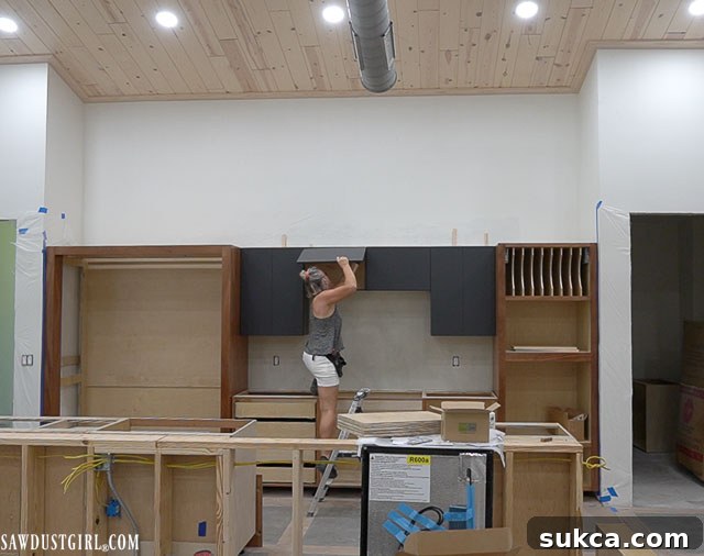 Kitchen doors and drawers ready for installation