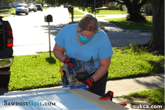 Cutting wood pieces for custom office cabinet legs
