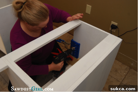 Using Kreg Shelf Pin Jig for adjustable shelves in office cabinets