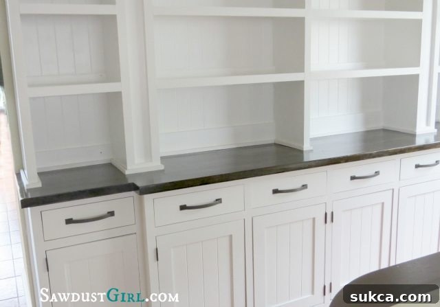 Detailed View of Val's Custom Inset Cabinet Doors