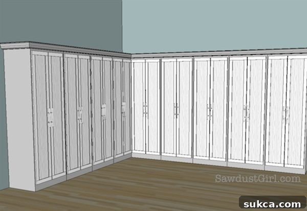 Craft studio cabinet door ideas - Basic Shaker Style for DIY