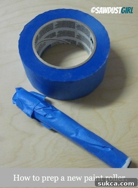How to prep a new paint roller