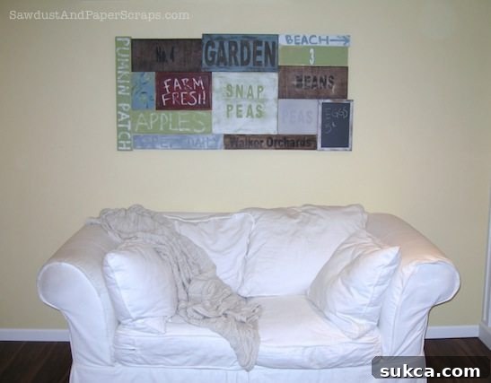 sign collage wall art