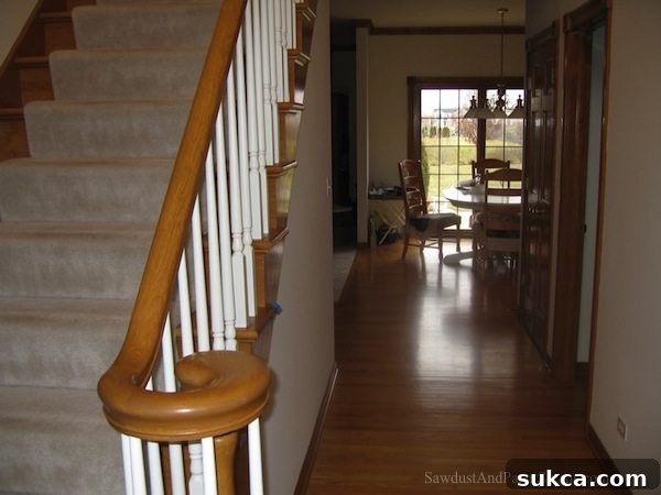 Second view of the old Illinois entry before home renovation project