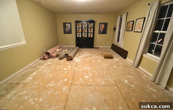 Beckie's Loft Before Craft Studio Renovation Begins