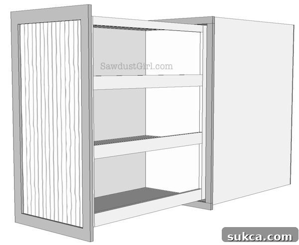 Another example of a DIY pull-out storage solution.